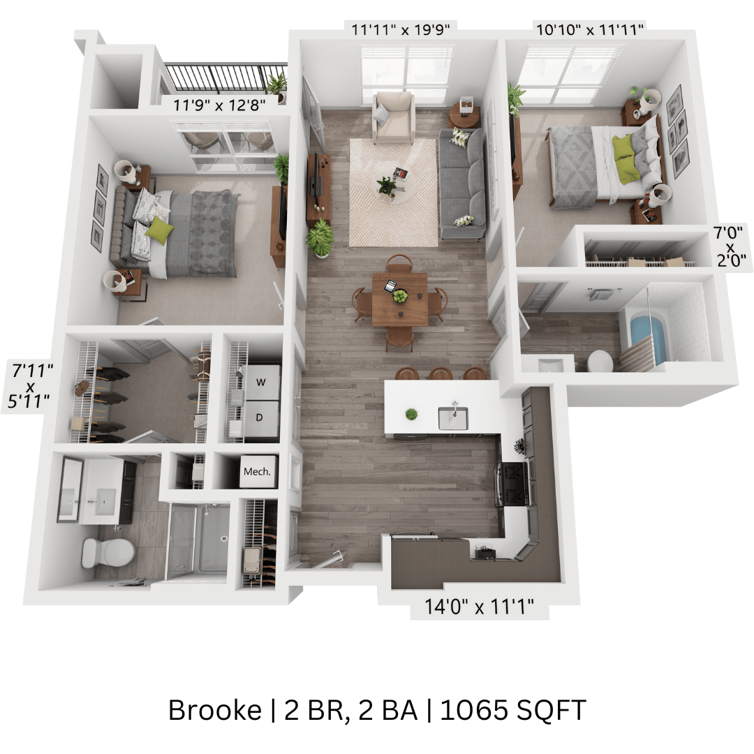 2 bedroom - brooke