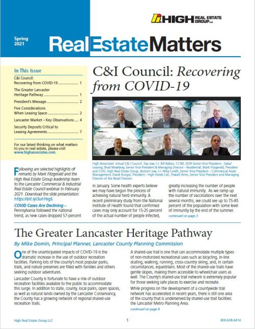 Spring 2021 Real Estate Matters