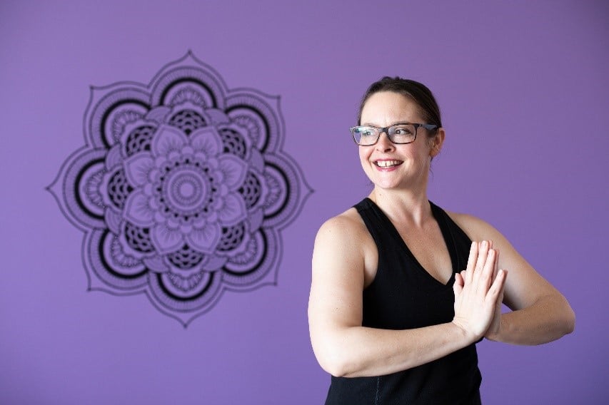 Tenants, residents, and guests take yoga and other classes in Greenfield