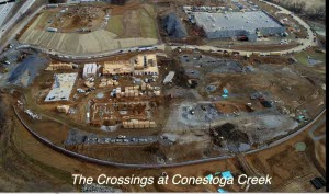 The Crossings aerial video featuring multi-family and Wegmans