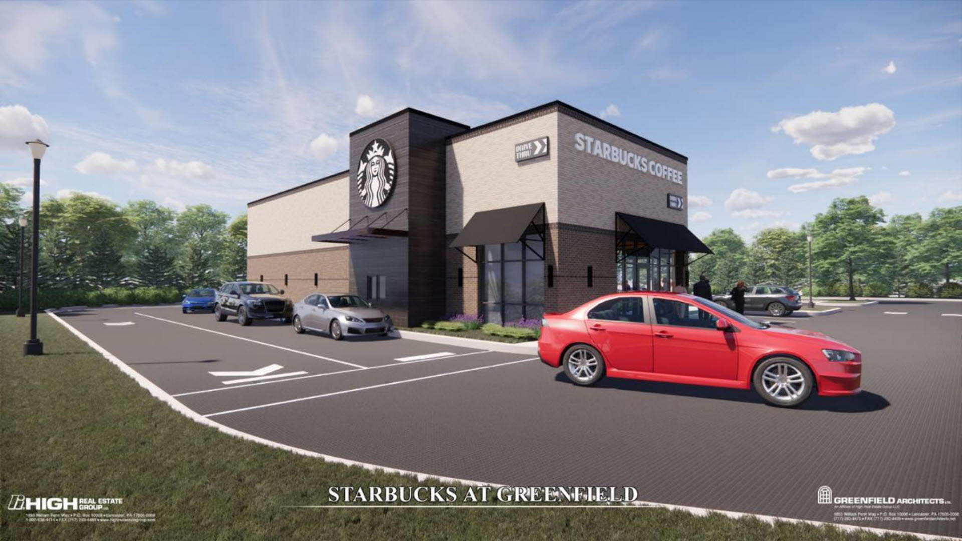 New Greenfield Starbucks Drive-thru