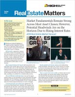 Spring 2018 Real Estate Matters