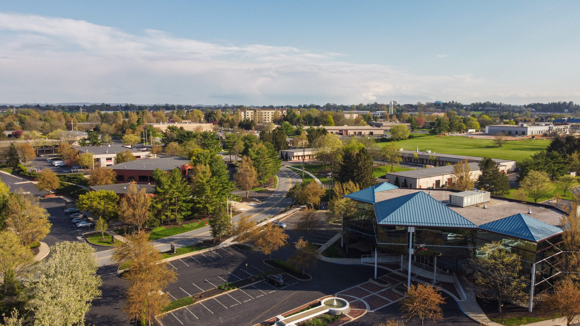 Aerial view of Greenfield