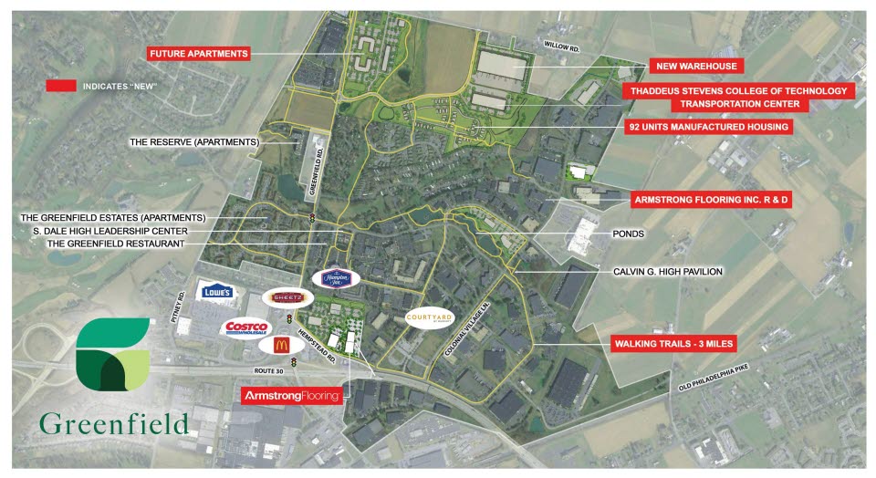 Greenfield Map New Developments