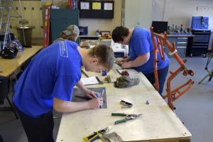 Students in the manufacturing program at LCCTC Willow Street (Photo / Richard Hertzler, LNP)