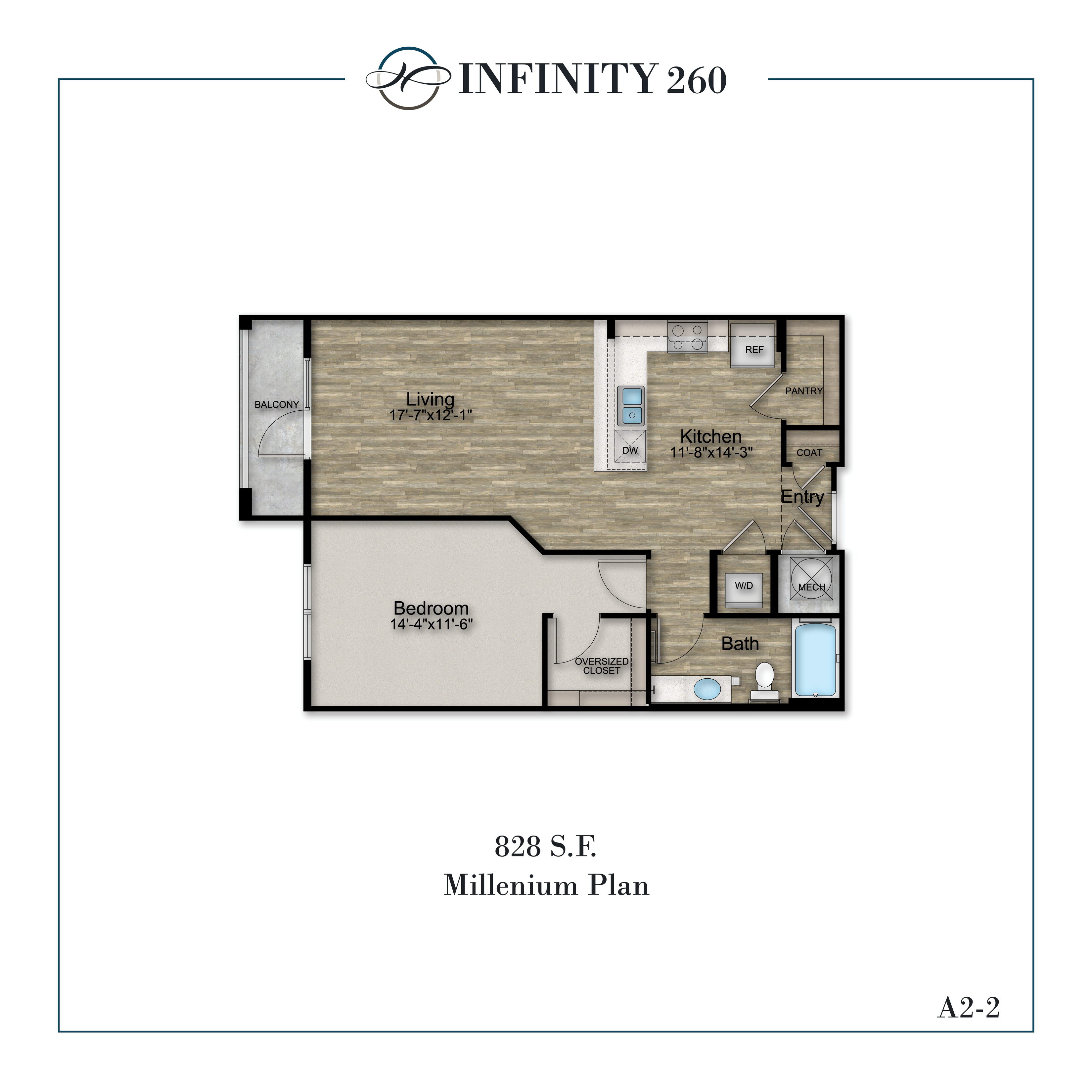 Charlotte NC Apartments | Infinity 260 | Floor Plans